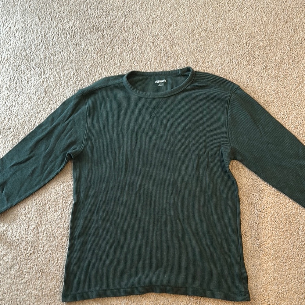 Old Navy Forest Green Long Sleeve Shirt